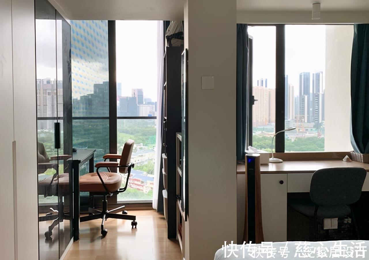 大柜|夫妻的54㎡清爽小家,阳台变阳光书房,客厅增娱乐区,布局超完美