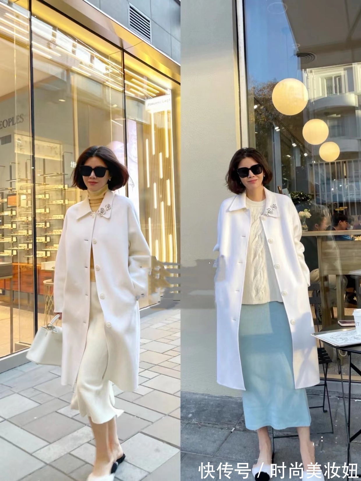 打底裤|上年纪的女人别穿打底裤,学她配9分裤洋气,配半身裙优雅