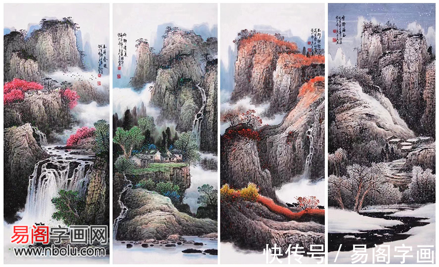 画家@张月岗泰山画:雄壮的自然美秀丽的体态美朦胧的诗意美