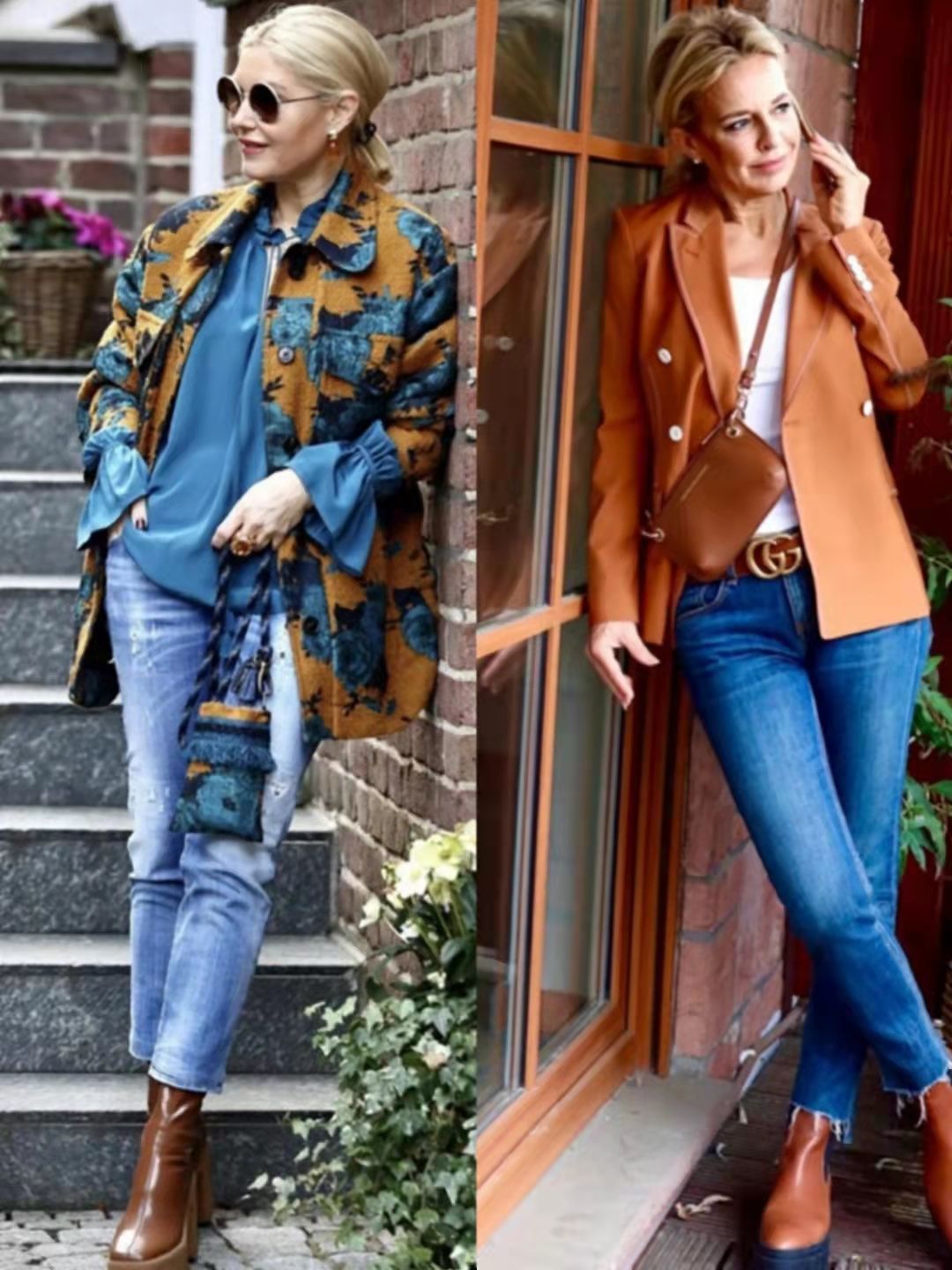 打扮 “小脚裤+短靴”,才是50、60岁女人的冬季打扮,时尚气质显腿长