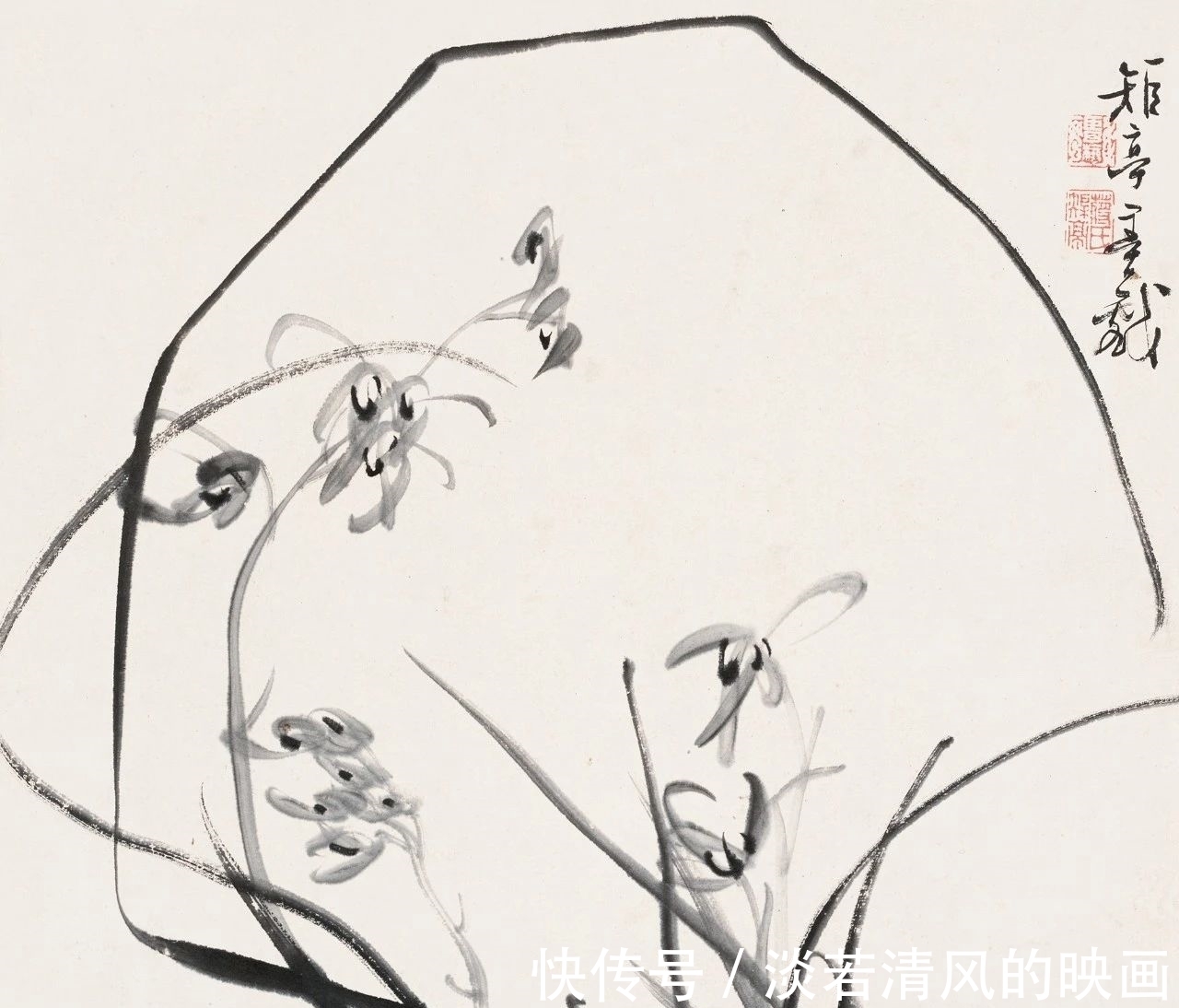 津门网@「津门网」蒋予检先生画兰花