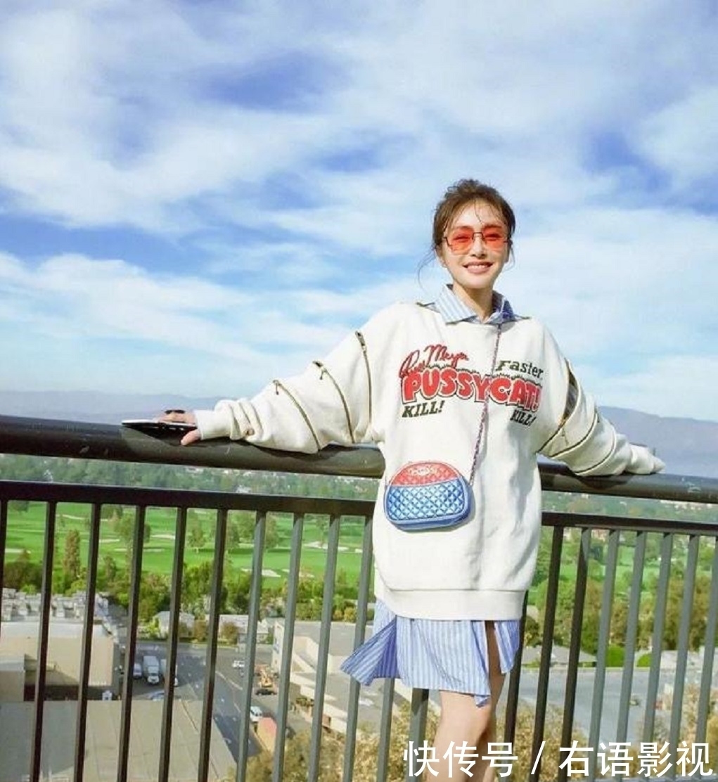 底裤|卫衣下面少配打底裤,今春跟着明星学穿搭,时髦气质美到爆