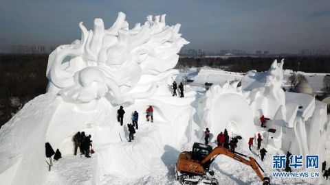  雪博会|太阳岛“雪博会”“神龙”出“雪”