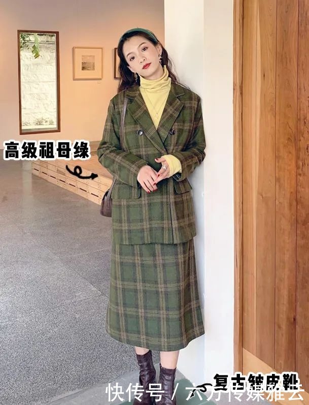 冬天|厚外套+半裙,棉服+裤子,冬天这么穿太洋气了