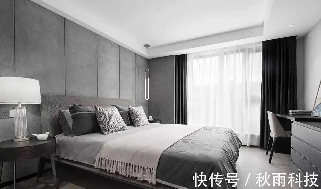 为主人|190㎡现代简约复式,灰白配+木饰面,营造安静优雅的空间