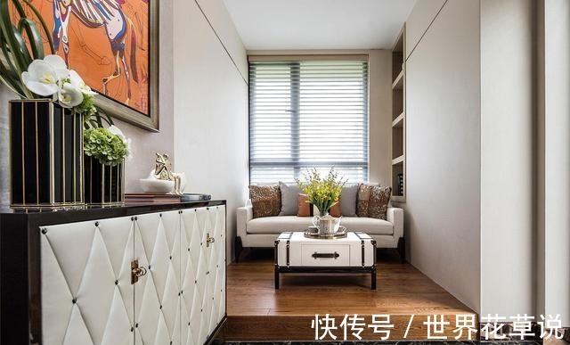 空间|轻奢风格设计,120㎡装修效果明艳四方,越看越有格调!