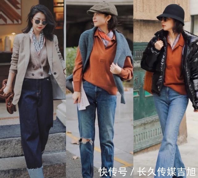 棕色系 秋冬的针织衫不用多,学三木的穿搭思路,温柔减龄又气质