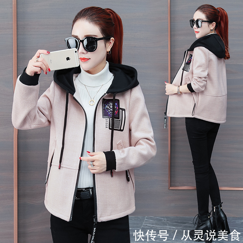 毛呢外套 小个子女人就别跟风穿长大衣,刚上新一种呢外套,上身贼洋气