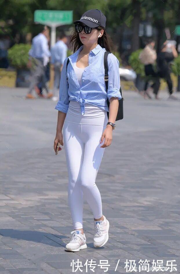 “出走”街头的健美裤，扛起了时髦的大旗，这样才更有女人味！