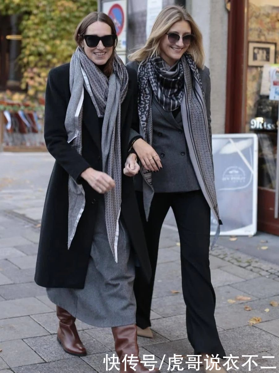 法国女人真会穿，冬季巴黎街头的“优雅时髦”，照着穿你也行