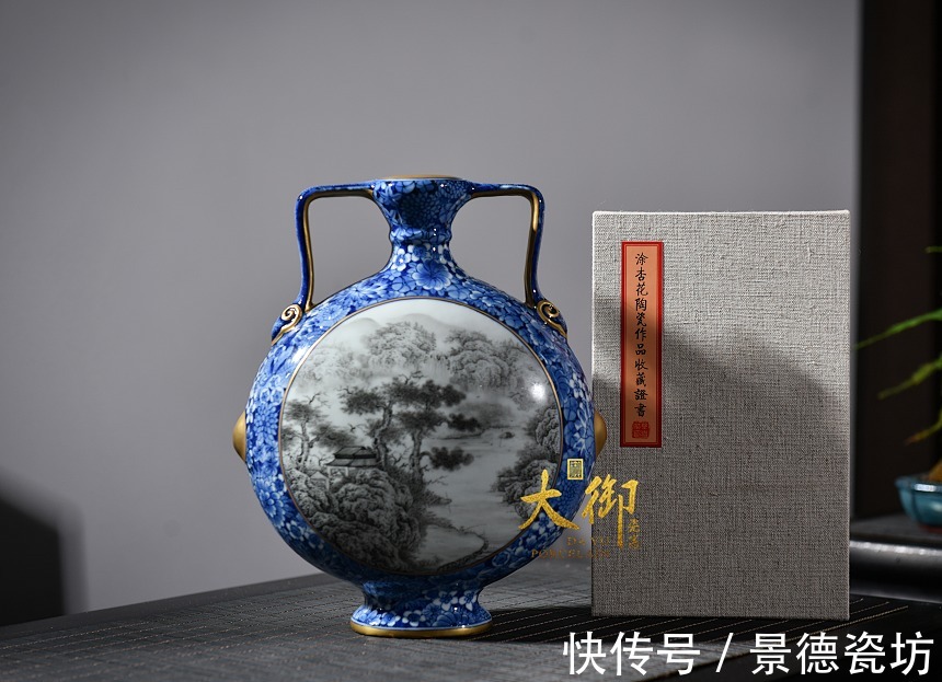斗彩$大御瓷器涂杏花——瓷坛青花圣手,当代斗彩女将军,国瓷风韵传承不息!
