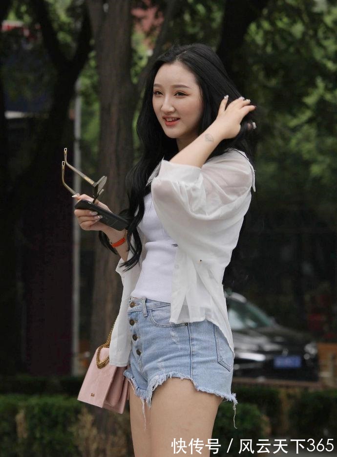 短裤|街拍 短裤还是阔腿裤 难以抉择