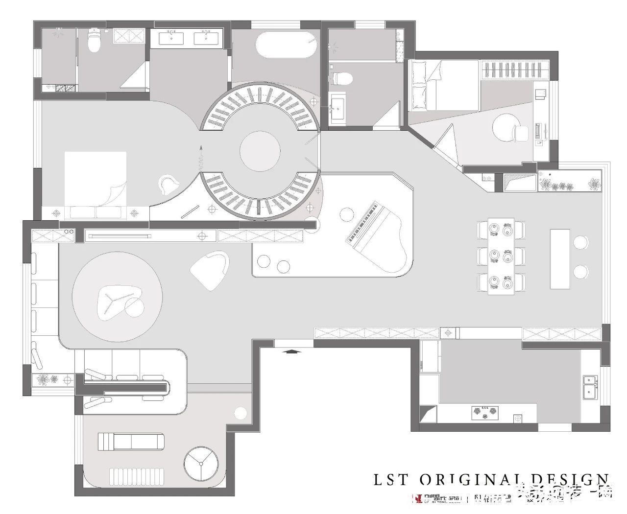 分区|刘思彤设计原创分享 御水澜湾197平户型深度解析