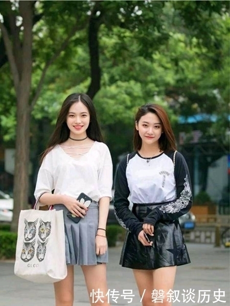 佳人|街拍穿着时尚的美丽佳人,时髦搭配与五官精致,如同美景让人难忘