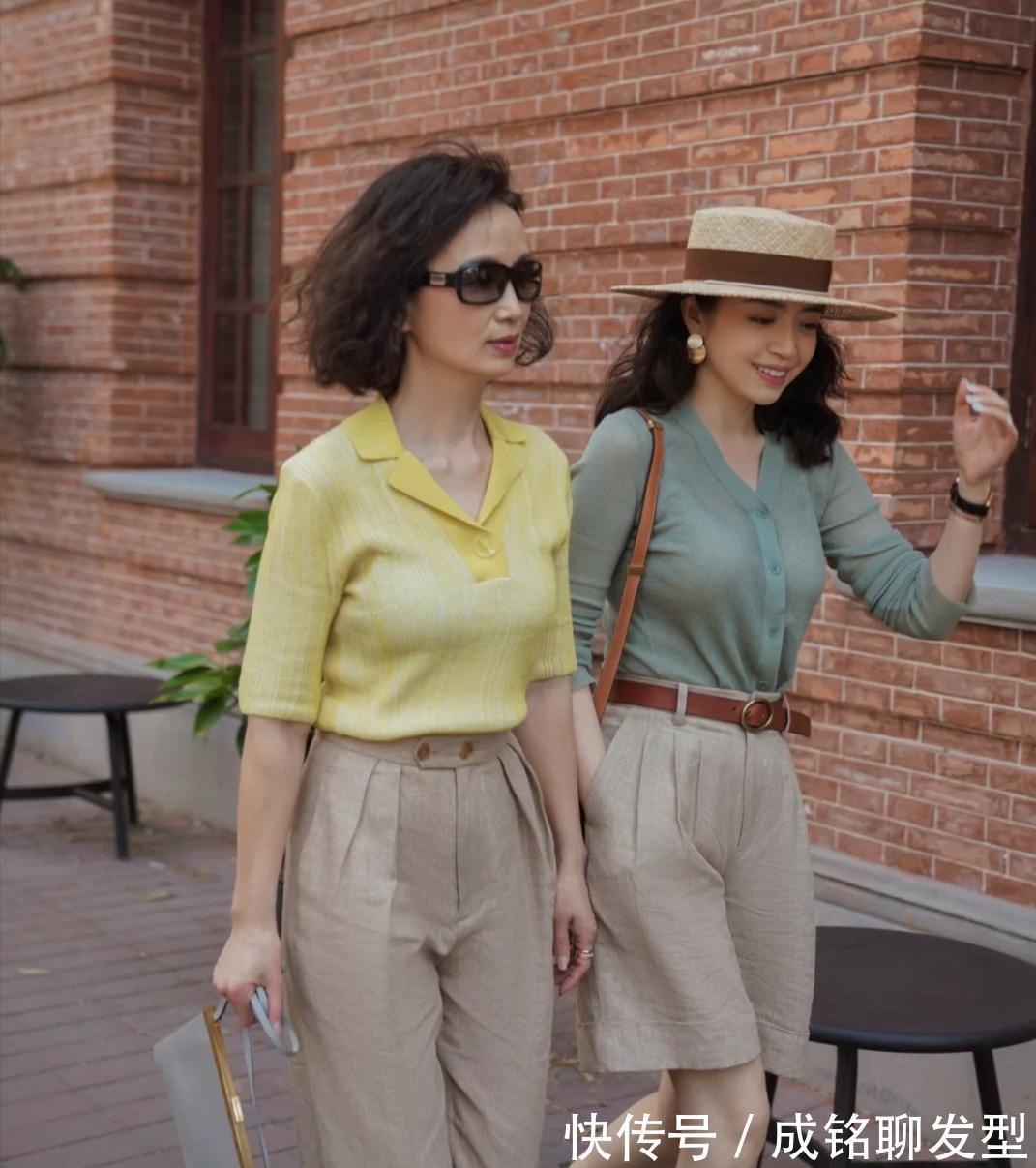 妈妈|和妈妈一起变美,老年博主们的穿搭有一套,时尚气质不输同龄人