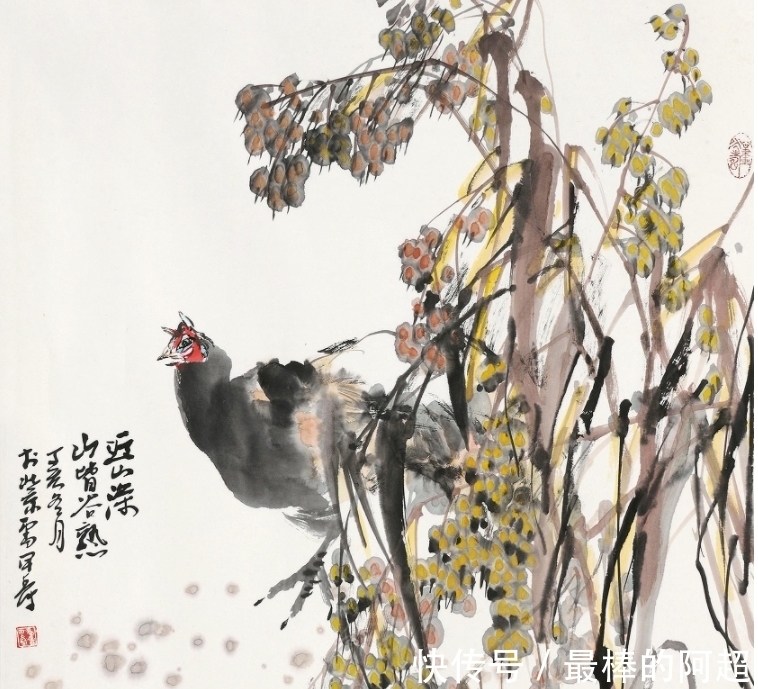 写意花鸟画@雷甲寿:师承绘画大师石齐,被誉为野稻谷画第一人