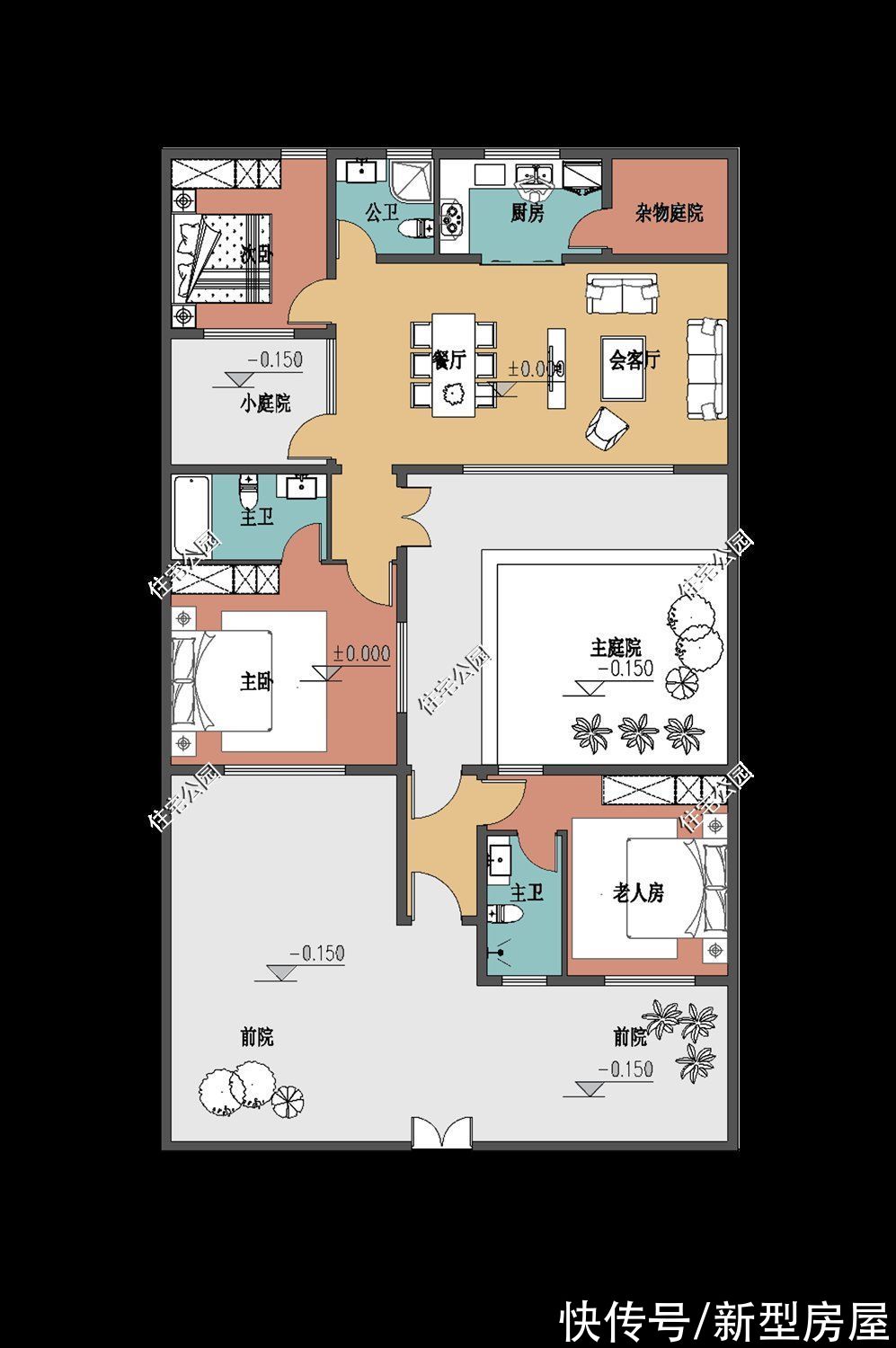 别墅|小宅基地如何建中式别墅？这样建，每一平都惊艳到骨子里