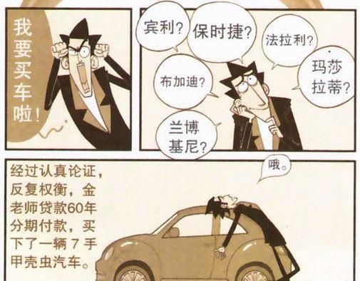 分期|阿衰漫画：金老师历尽千辛考到驾照，60年分期的7手汽车超可爱！