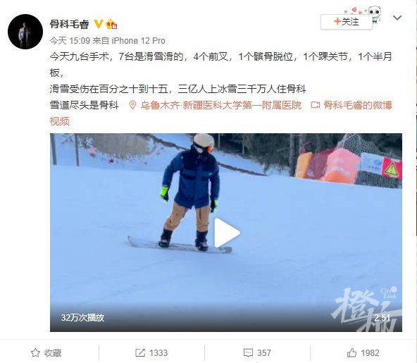 身边人|雪场尽头是骨科？“小白”上冰雪，这些医学知识了解一下