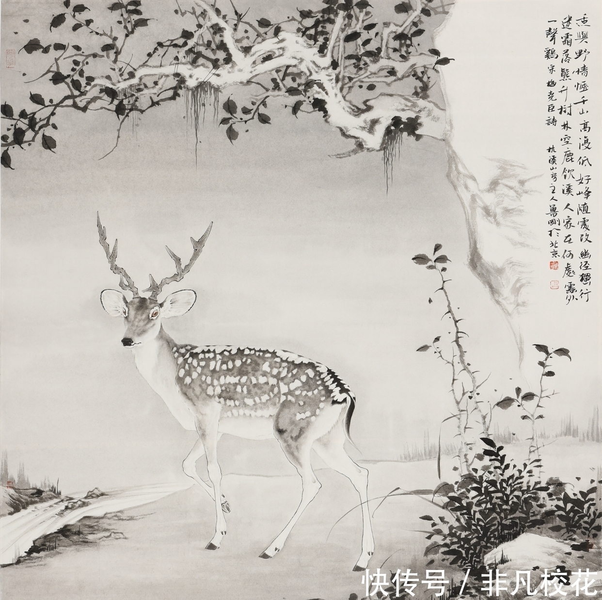 鲁刚&「直击书画」鲁刚工笔画,以境生意,以笔墨造境