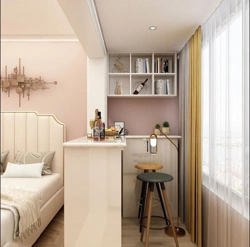 会客厅|厨房改成独立餐厅,卧室装个会客区,这套32㎡小户型太惊艳了!