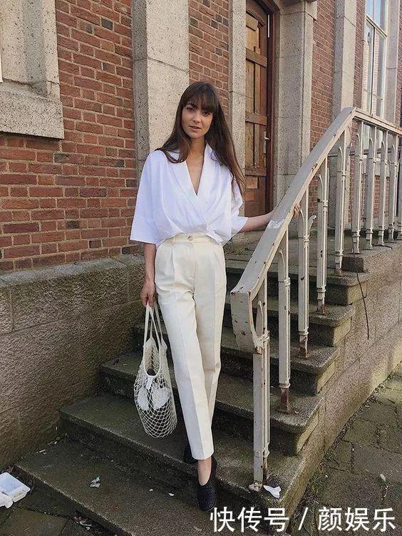白裤子,穿上了就会上瘾,因为太时髦了!