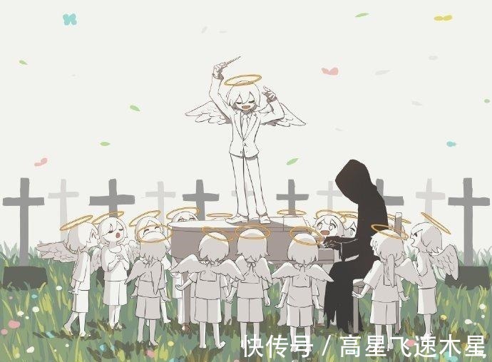 天使与死神|治愈漫画《天使与死神》,甜食控天使遇上忠犬死神,这画面太有爱