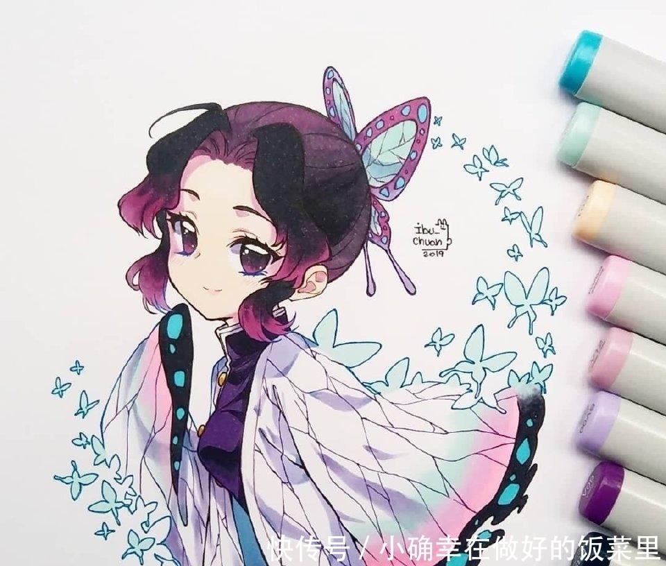 画师|马克笔绘制动漫角色，效果堪比电脑绘制，颜色清晰清淡