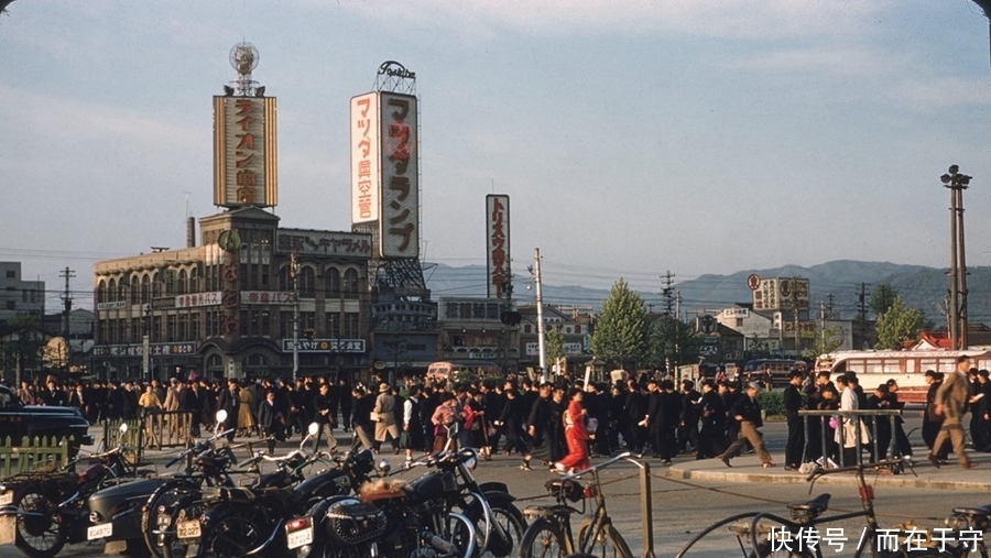 战败|战败后日本社会一览,17张彩色老照片