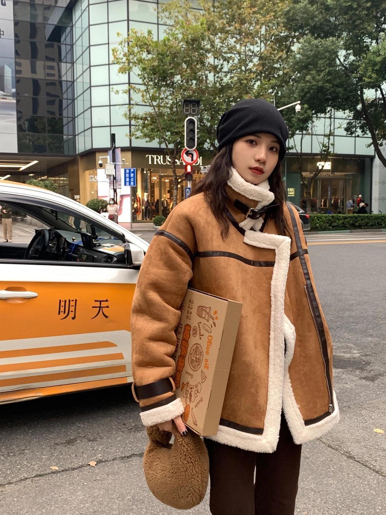 机车服 帅气感爆棚的冬日搭配,机车服造型打动你了吗?元气少女必备