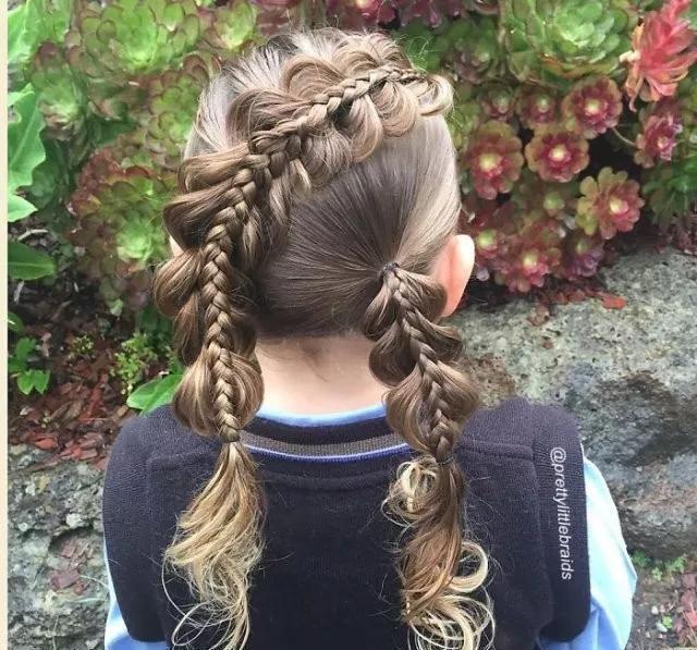 编发 72款好看的儿童编发,有闺女了就要给她编这样的发型,宝妈快收藏