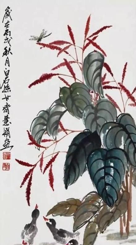 绘画@齐慧娟绘画进步明显,风格有望超过爷爷齐白石,真是后生可畏