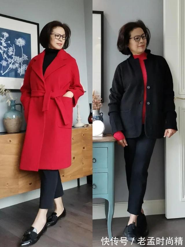 直筒|60岁女人要拒绝“大妈式”穿搭!学学“大龄姐姐”这样搭,更时髦