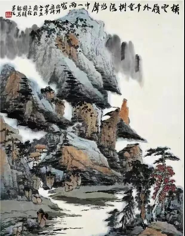 古艳|梁崎先生的山水画作品欣赏