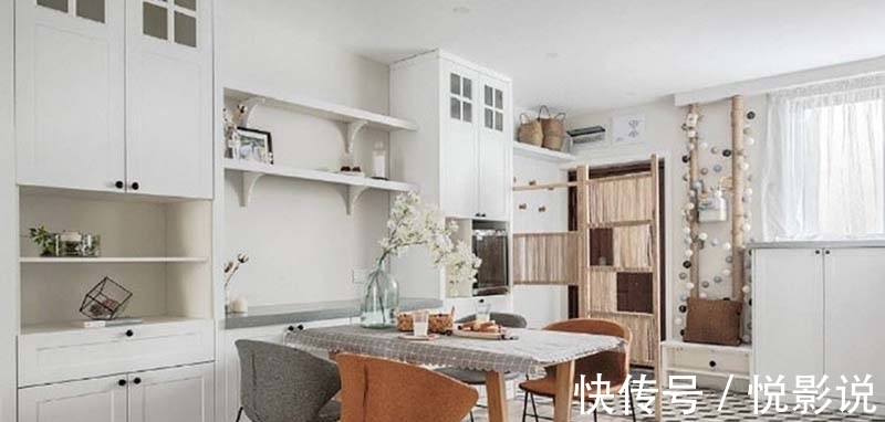 餐厅|玄关餐厅一体，84㎡紧凑布局，显宽敞