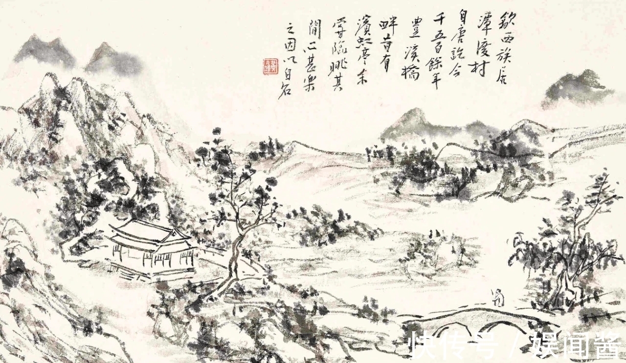 山水!黄宾虹八十岁画的一本山水画册,堪为现代卧游写生的教科书