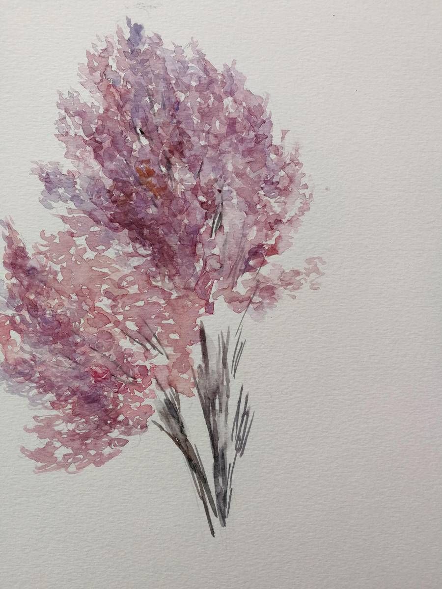 海棠花随风舞动|贾绍萍轻水彩系列 | 美术家协会