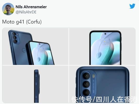 G41|Moto G41 渲染图泄露，支持 OIS 的 48MP 三合一相机单元