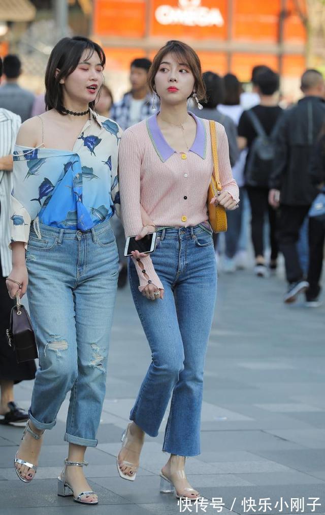 时尚女孩们 穿牛仔裤就是放心,有你想要的风格