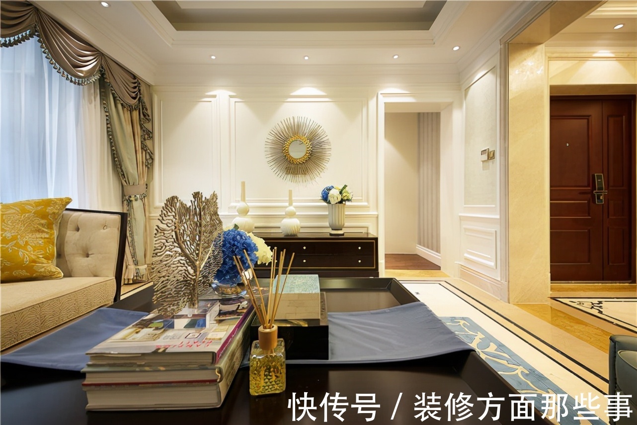 书柜|72平二居室没有太华丽，适合小户型的温馨欧式风