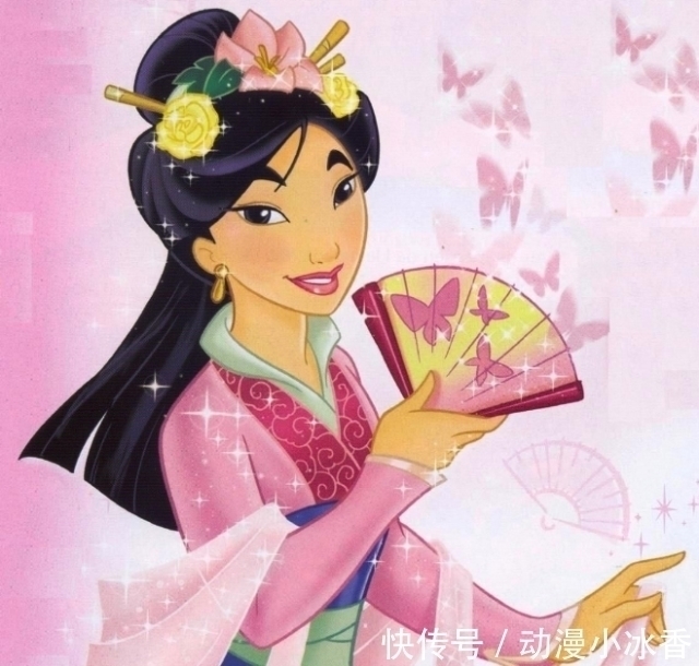 中国风|迪士尼公主裙摆下“秘密”,花木兰中国风,艾莎美得不可方物!