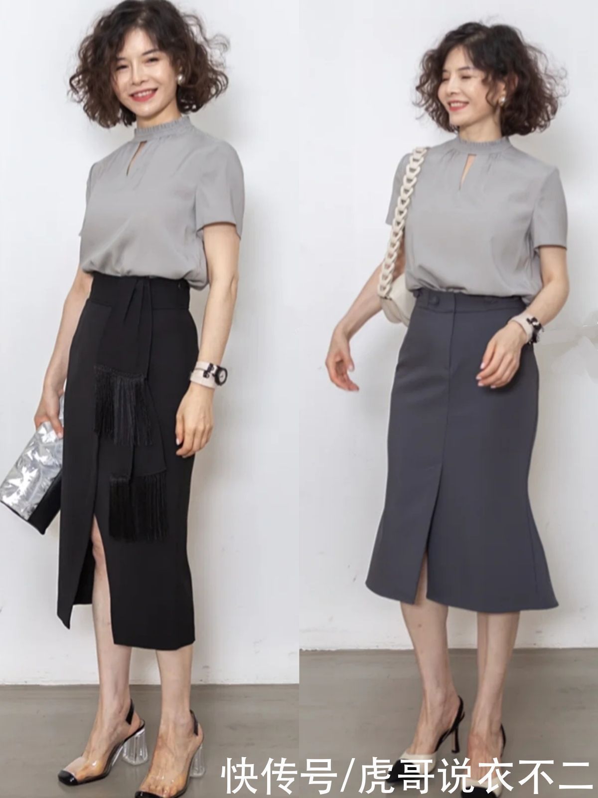 灰色 会穿“高级灰”才是高手,学大龄姐姐的搭配,年过50岁也优雅知性