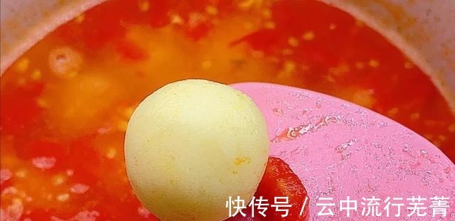 开胃|爽口开胃的西红柿土豆丸子汤，做法详细，想喝的时候做一碗吧！