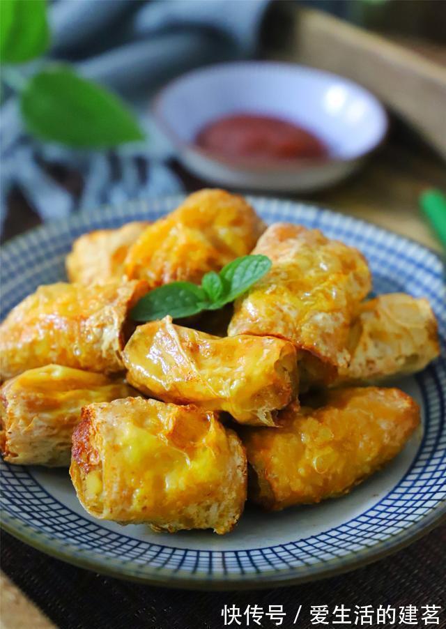 肉馅|一张豆皮一块肉,教你做特色美食,喷香酥脆,上桌就光盘