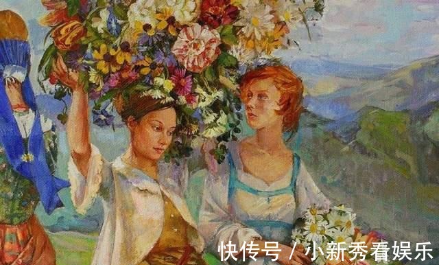 女画家@俄罗斯女画家油画作品，色彩绚丽
