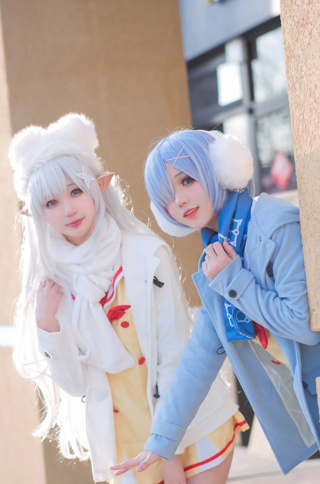 艾米莉亚|cos:蕾姆和艾米莉亚cos正片