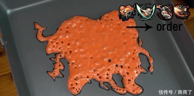 煎饼|鬼灭之刃动漫艺术煎饼画,这个完美度做完了谁舍得吃呀!