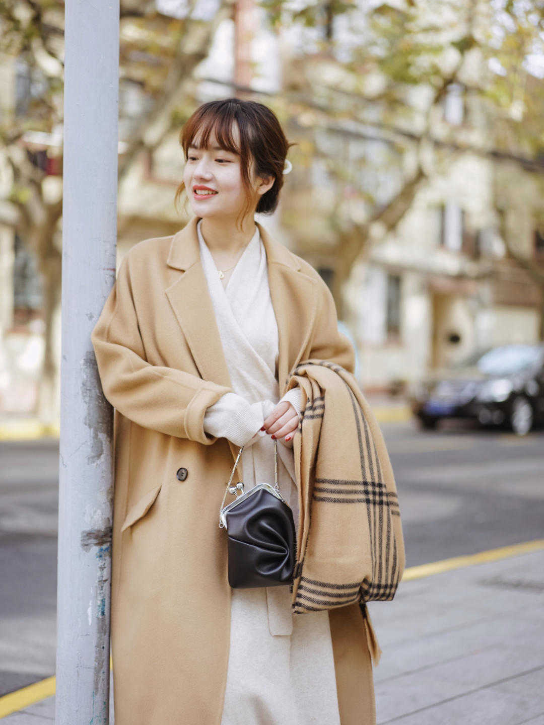 时尚博主|入冬以后火了的大衣,没想到大衣+裙子这样穿洋气,太温柔了