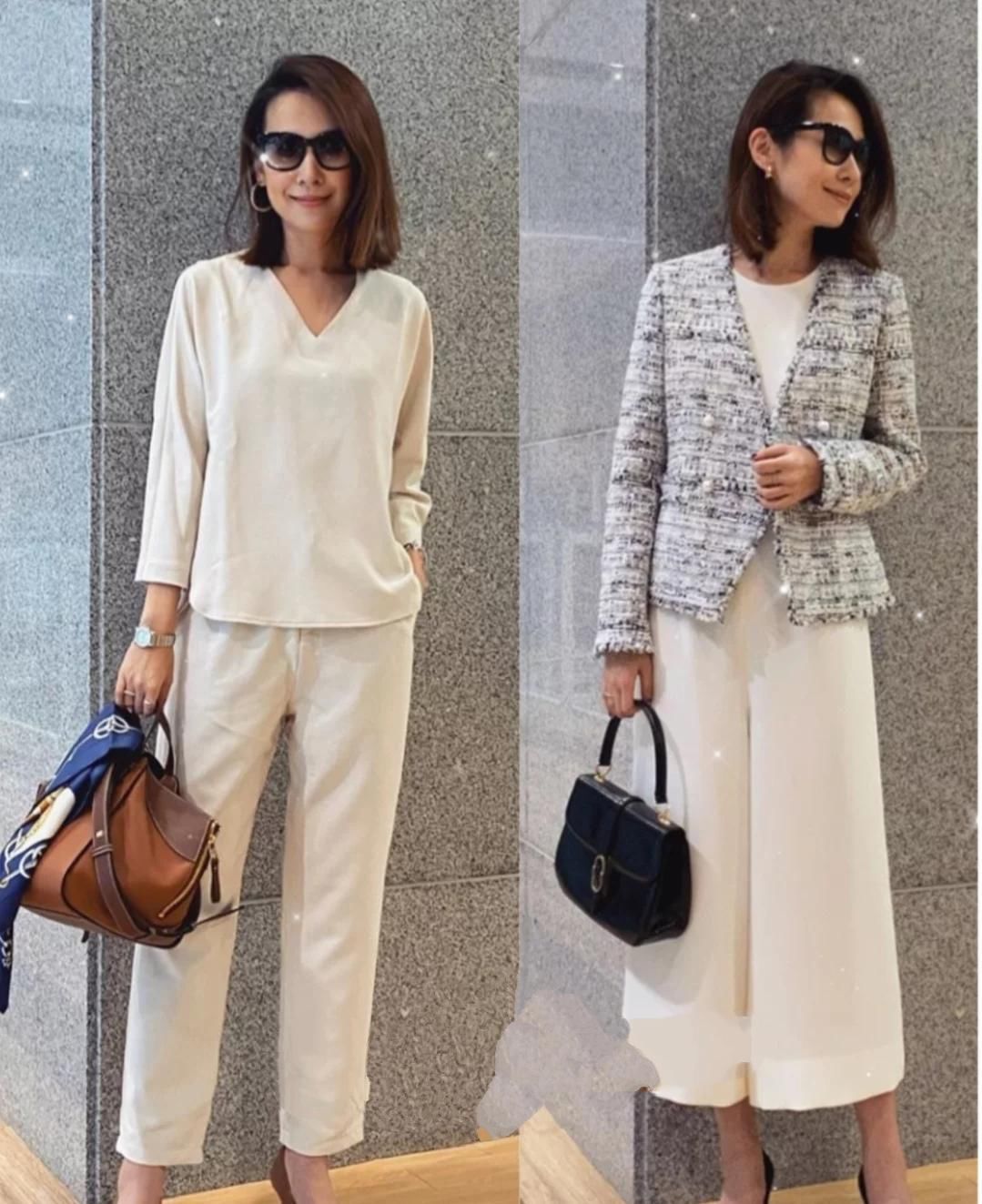 日系博主穿搭太圈粉,简约高级不失女人味,超适合50岁的女性