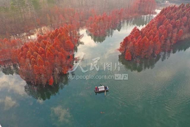 江苏盱眙：天泉湖冬景如画